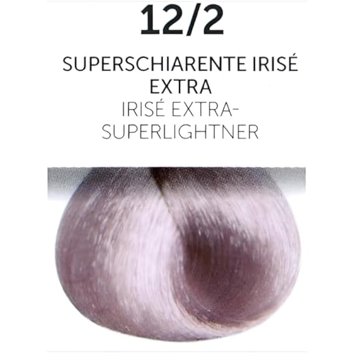 Permanent Hair Color Cream 100ml, Irise Extra Superlightener Hair Dye, Cool Light Blonde Tone, Smooth Natural Finish (12/2 – Irise Extra Superlightener/Superschiarente Irise Extra) - Image 2